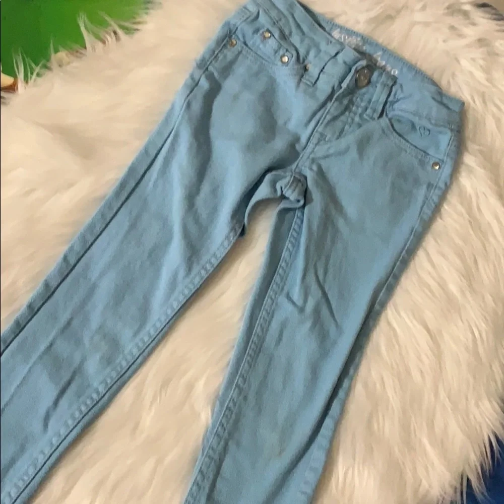 Justice blue jeans‎ size 7 Slim Simply Low